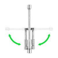 Ключ балонний розкладний 17*19*21*23мм INTERTOOL HT-1596