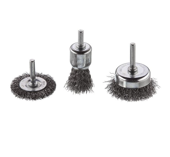Набір щіток дротяних для дриля 1/4", 3 од. INTERTOOL BT-0300
