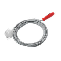 Трос для чищення труб 6 мм * 3 м, наконечник: рифлений дріт INTERTOOL HP-1005