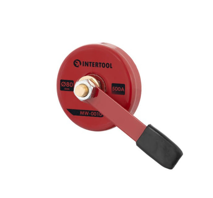 Контакт магнитный с рукояткой Ø80 мм 500 А INTERTOOL MW-0010