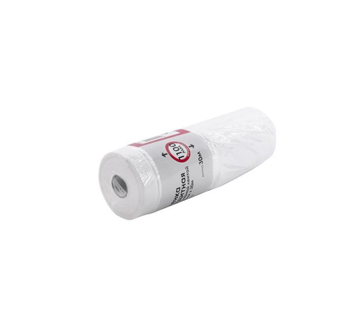 Плівка захисна з малярською стрічкою 1,1 м*30 м INTERTOOL KT-0802