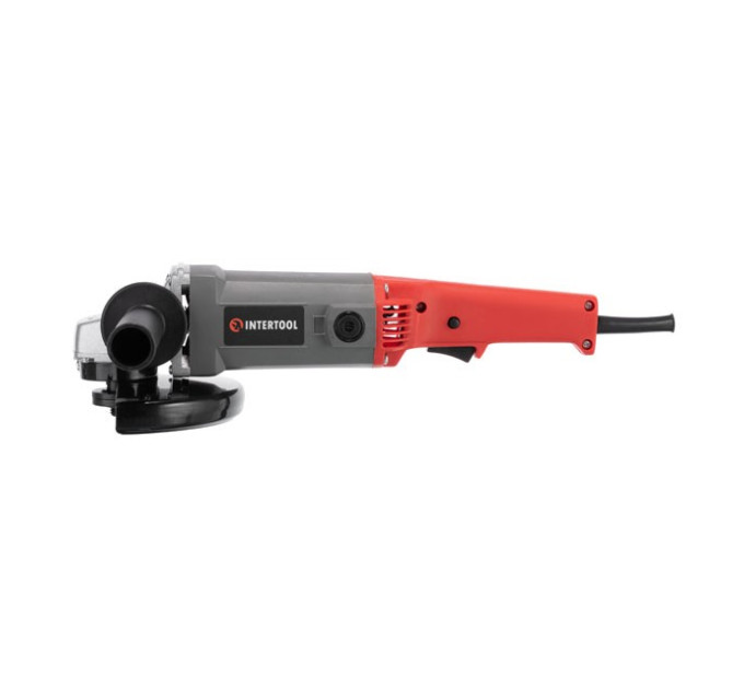 Шлифмашина угловая 1650 Вт, 180 мм, 8000 об/мин, фиксатор INTERTOOL DT-0218
