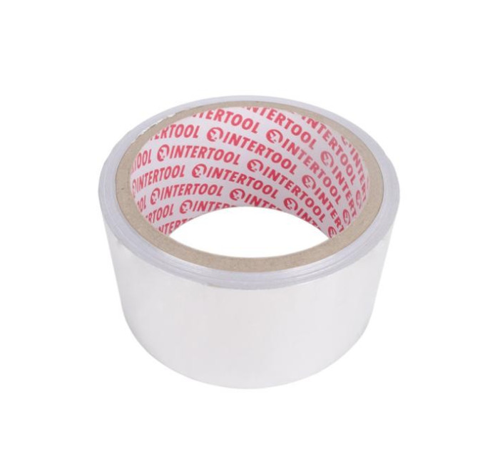 Скотч алюминиевый термостойкий 10 м, 50 мм INTERTOOL KT-0991