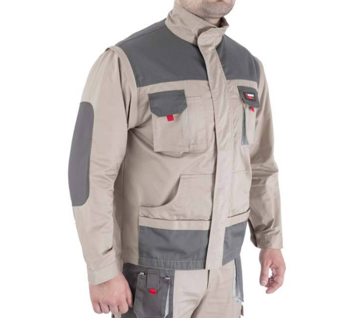 Куртка рабочая 2 в 1, 100% хлопок, плотность 180 г/м², M INTERTOOL SP-3032
