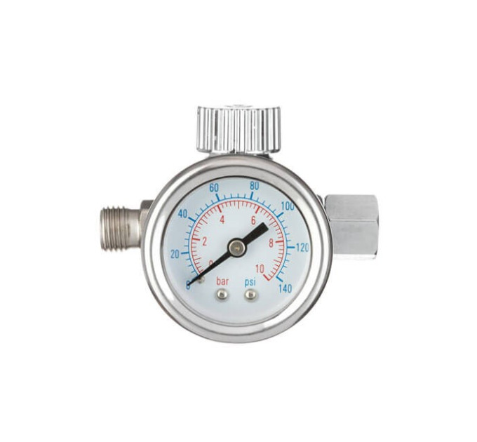 Регулятор давления для краскопультов 1/4", профессиональный INTERTOOL PT-1423