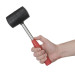 Киевлянка резиновая 680 г, черная резина, металлическая ручка INTERTOOL HT-0232
