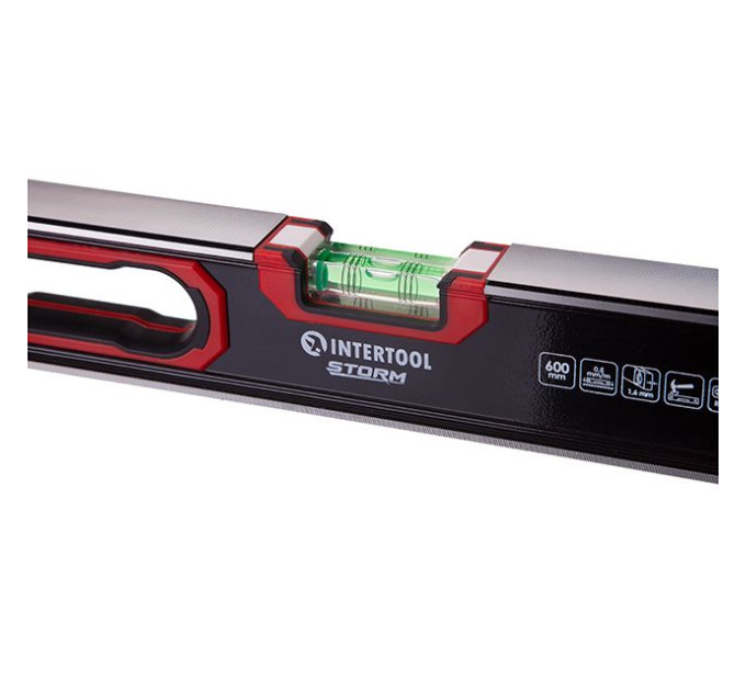 Уровень строительный усиленный 600 мм INTERTOOL MT-1506