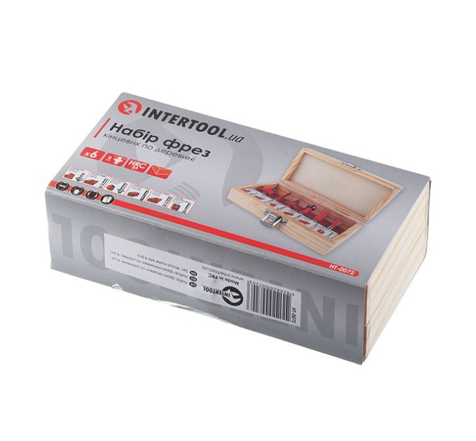 набор фрез для древесины, 6 ед. INTERTOOL HT-0072