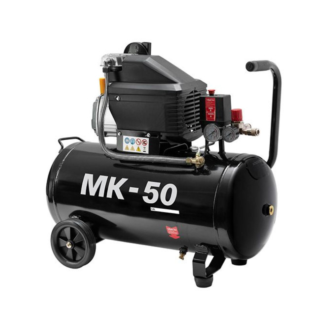 Компрессор МК 50, 1.5 кВт, 220 В, 8 атм, 205 л/мин INTERTOOL PT-0021