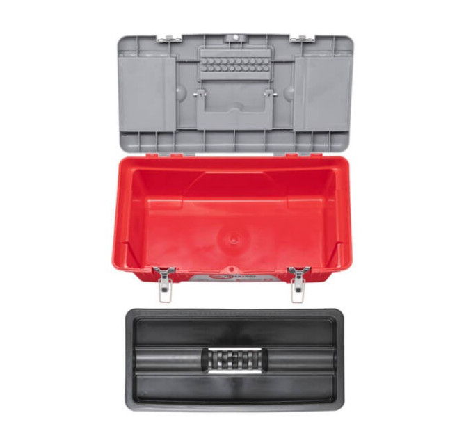 Ящик для інструментів з металевими замками 18" 480*250*230 мм INTERTOOL BX-0518