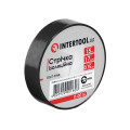 Стрічка ізоляційна 15 м, 17*0.15 мм, чорна INTERTOOL IT-0016