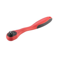 Рукоятка с храповым механизмом изогнута 3/8", 72 зуба, Cr-V, PROF INTERTOOL HT-2108