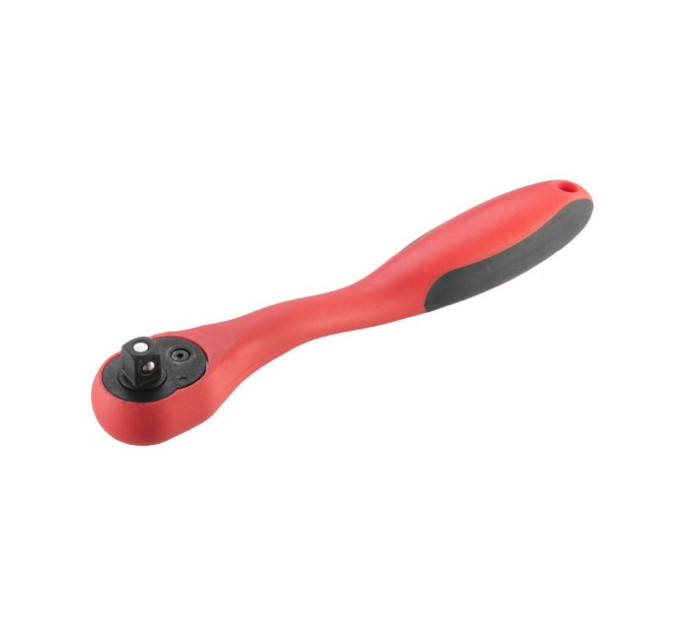 Рукоятка с храповым механизмом изогнута 3/8", 72 зуба, Cr-V, PROF INTERTOOL HT-2108
