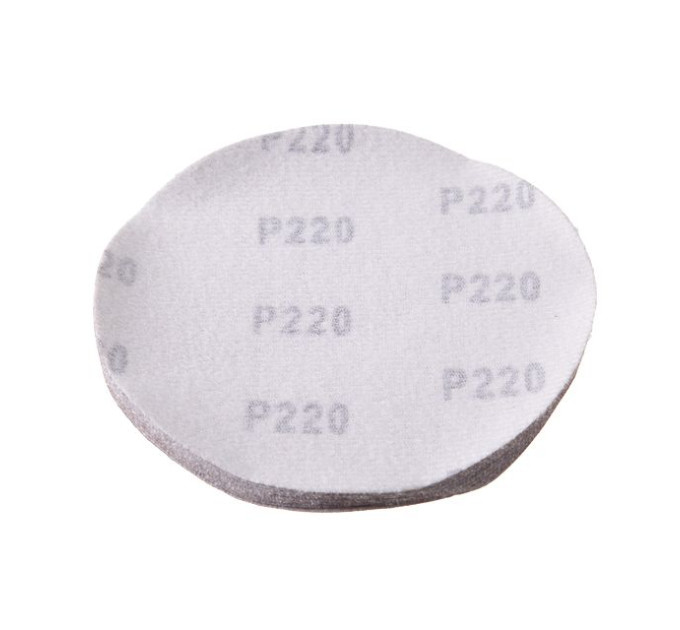 Круг наждачний самоклейний 125 мм, папір класу E, К220, 10 од. INTERTOOL BT-0565
