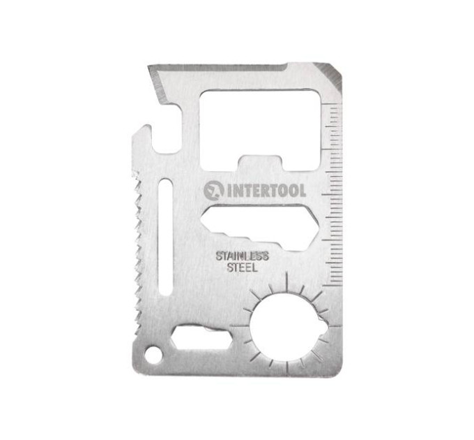 Картка мультитул 11 в 1 INTERTOOL HT-0589