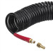Шланг BLACK M-Flex STORM, 10 м, 6,5*10 мм, спиральный полиуретановый с поворотным шарниром, латунными быстроразъемными соединениями INTERTOOL PT-1793