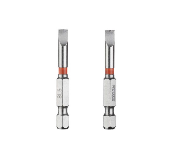 Комплект викруткових насадок SL5, S2, 2 од., STORM INTERTOOL VT-0229