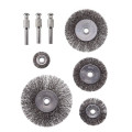 Набір щіток дротяних для дриля 1/4", 5 од. INTERTOOL BT-0500