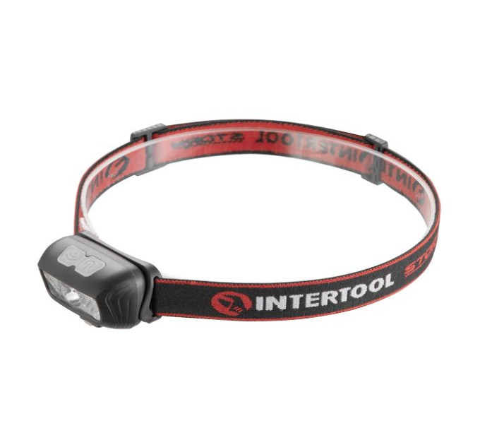 Фонарь налобный аккумуляторный, 6 режимов работы, сенсор, STORM INTERTOOL LB-0310