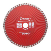 Диск отрезной TURBO 180 мм, алмазный 22-24% INTERTOOL CT-2009