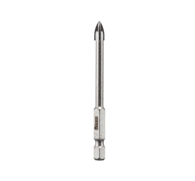 Сверло по стеклу и керамике 6 мм, HEX 1/4" (6.35 мм) INTERTOOL SD-0286