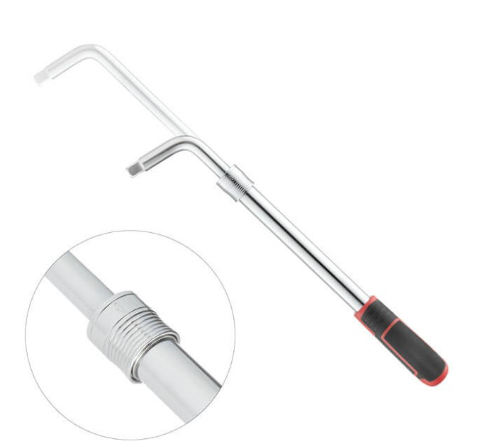 Ключ баллонный телескопический 1/2", 17-19, 21-23 мм, STORM, Cr-V, чехол INTERTOOL HT-1601