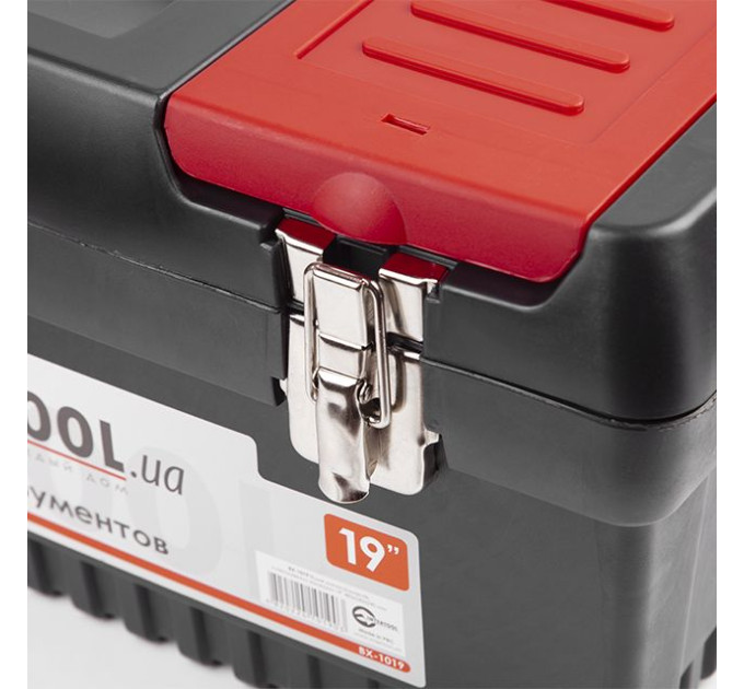 Ящик для інструментів з металевими замками 19" 483*242*240 мм INTERTOOL BX-1019