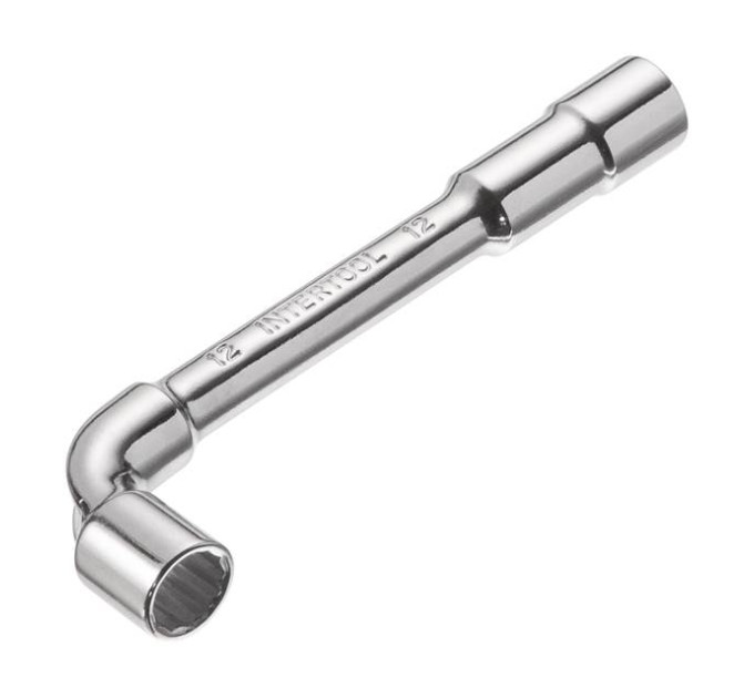 Ключ торцевой с отверстием L-образный 12 мм INTERTOOL HT-1612
