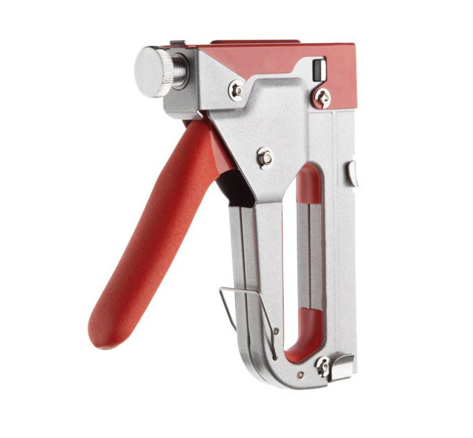 Степлер строительный для скоб, прорезиненная рукоятка INTERTOOL RT-0102