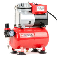 Компресор безмасляний 3 л, 0,3 кВт, 220 В, 3,2 атм, 45 л/хв INTERTOOL PT-0001