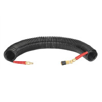 Шланг BLACK M-Flex STORM, 15 м, 6,5*10 мм, спиральный полиуретановый с поворотным шарниром, латунными быстроразъемными соединениями INTERTOOL PT-1794 Шланг BLACK M-Flex STORM, 15 м, 6,5*10 мм, спиральный полиуретановый с поворотным шарниром, латунными быстроразъемными соединениями INTERTOOL PT-1794