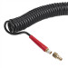 Шланг BLACK M-Flex STORM, 15 м, 5,5*8 мм, спиральный полиуретановый с поворотным шарниром, латунными быстроразъемными соединениями INTERTOOL PT-1791