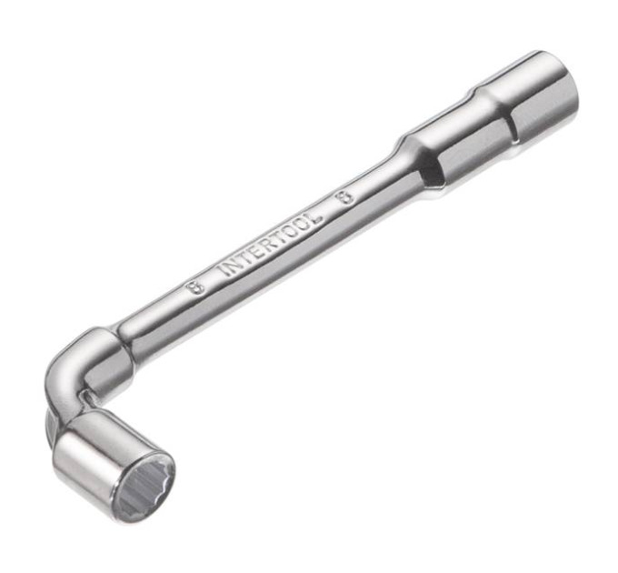 Ключ торцевий з отвором L-подібний 8 мм INTERTOOL HT-1608