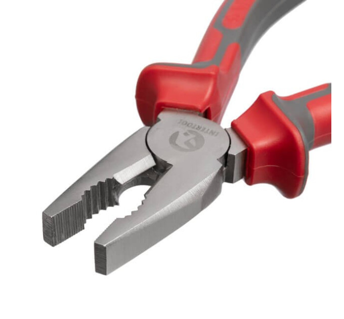 Плоскогубці 180 мм, С55 INTERTOOL HT-0105
