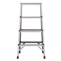 Стременка алюминиевая двухсторонняя, 4 ступеньки, высота 0,8 м INTERTOOL LT-1104