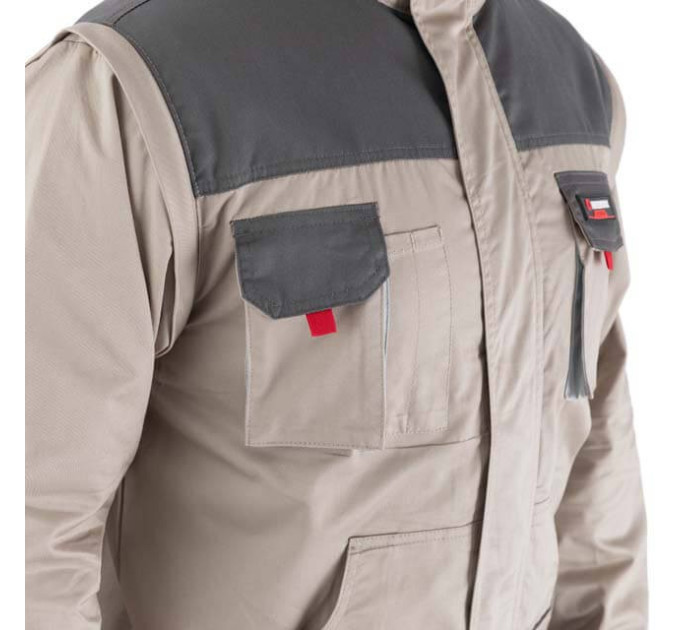 Куртка рабочая 2 в 1, 100% хлопок, плотность 180 г/м², L INTERTOOL SP-3033