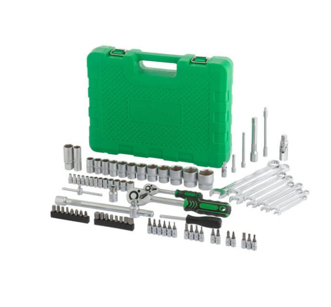 набор инструментов 1/2", 1/4", 82 ед. INTERTOOL ET-6082SP