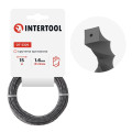 Леска для триммера "квадрат" витая армированная, 1,6 мм*15 м INTERTOOL DT-2326
