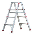 Стременка алюминиевая двухсторонняя, 4 ступеньки, высота 0,8 м INTERTOOL LT-1104