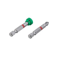 Комплект отверточных насадок PH2 с ограничителем, S2, 2 ед., STORM INTERTOOL VT-0231