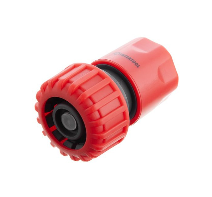 Конектор 1/2" з аквастопом для шланга 3/4" INTERTOOL GE-1020
