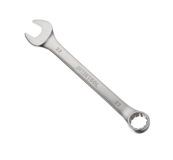 Ключ комбинированный 22 мм CrV INTERTOOL HT-1222