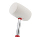 Киянка гумова 680 г, бiла гума, металева ручка INTERTOOL HT-0235
