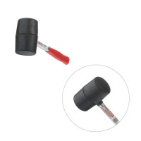 Киевлянка резиновая 340 г, черная резина, металлическая ручка INTERTOOL HT-0229