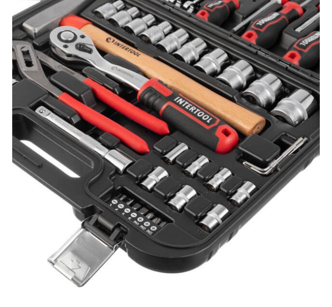 Набор инструментов 56 ед., STORM, 1/2", 1/4", Cr-V INTERTOOL ET-8056