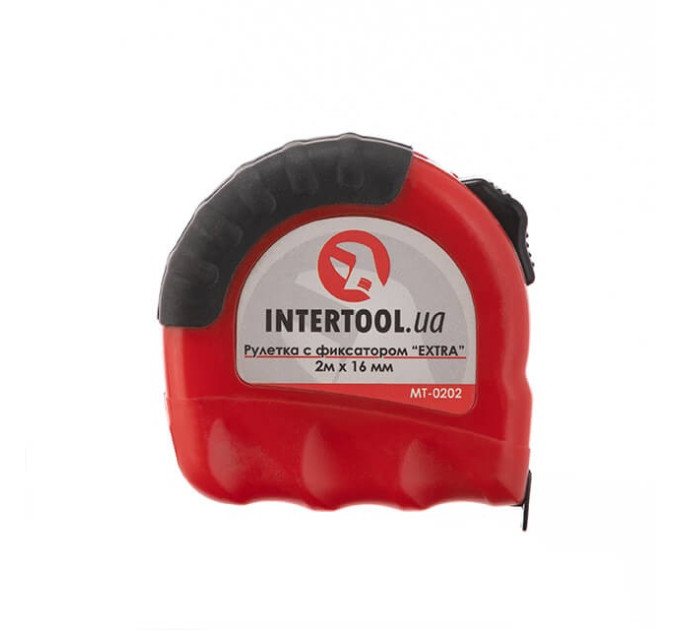 Рулетка с металлическим полотном 2м "Extra" INTERTOOL MT-0202