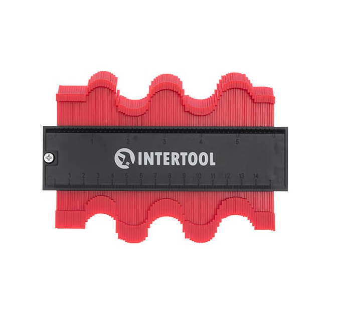 Шаблон для копіювання контуру 150 мм, ABS, з фіксатором INTERTOOL MT-0015