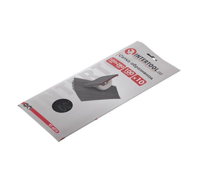 Сітка абразивна 280*105 мм, К100, 10 од. INTERTOOL KT-6010