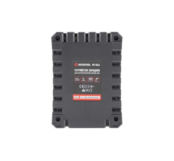 Пристрій зарядний для акумуляторів Li-ion 20 В, струм заряду 2.0 А INTERTOOL WT-0344