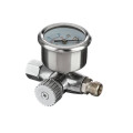 Регулятор давления для краскопультов 1/4", профессиональный INTERTOOL PT-1423